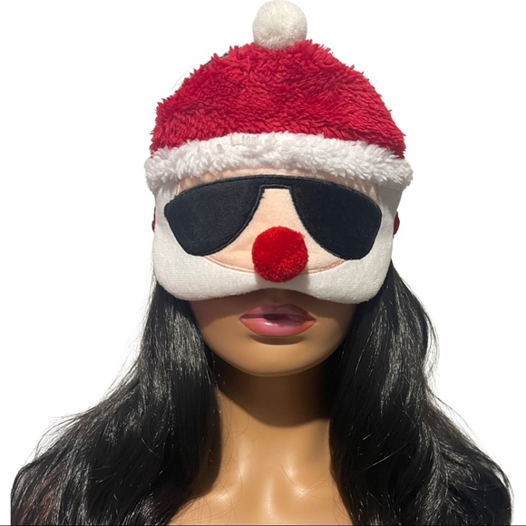 EleCharm Other - 🦋Unisex Santa Claus Christmas Sleeping Mask Plush & Satin Blindfold Eye Cover🦋